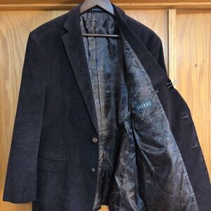 Lauren Ralph Lauren 44R Dark Brown Corduroy Jacket Blazer Sport Coat